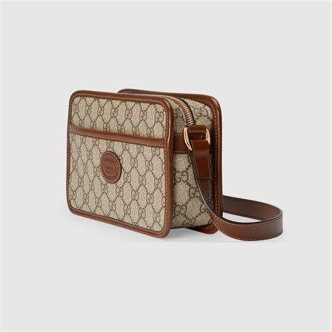 Mini crossbody bag with Interlocking G in GG Supreme